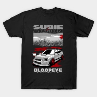 Subaru Impreza Bloopeye White T-Shirt